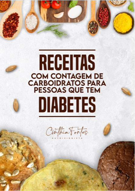 Capa do E-book Receitas com Contagem de Carboidratos